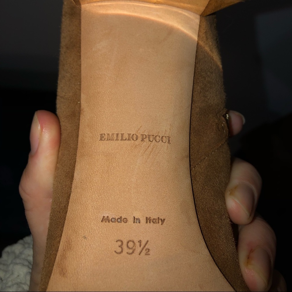 Emilio Pucci Brown Knee Boots. RETAIL: $1,250 - Picture 8 of 10